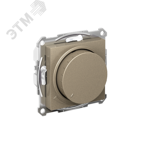 ATLASDESIGN СВЕТОРЕГУЛЯТОР (диммер) повор-нажим, LED, RC, 400Вт, мех., ШАМПАНЬ - фото 1