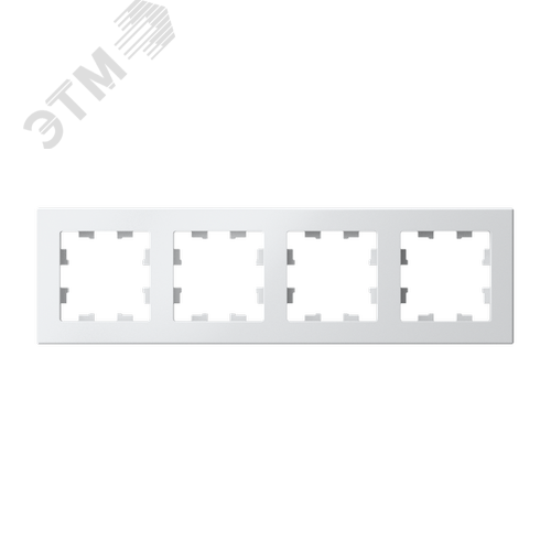 Рамка четырехпостовая ATLASDESIGN универсальная белый - фото 2