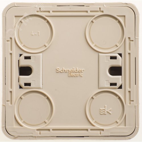 ЭТЮД Выключатель кнопочный наружный бежевый - фото 3