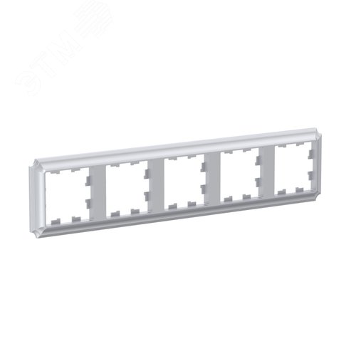 ATLASDESIGN ANTIQUE 5-постовая рамка, универсальная, АЛЮМИНИЙ - фото 3