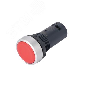 Изображение товара Кнопка SB7 моноблочная 22 мм красная с возвратом, металл, 1НЗ, IP65 (шт)