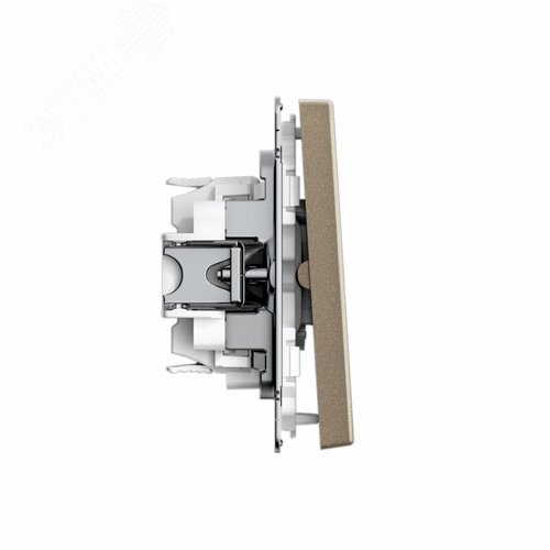 ARTGALLERY 2-клавишный ВЫКЛЮЧАТЕЛЬ ДЛЯ ЖАЛЮЗИ, 2х сх.4, 10А, механизм, быстрозажимные клеммы, ШАМПАНЬ - фото 3