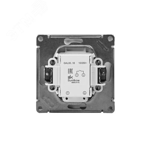 ARTGALLERY 1-клавишный ВЫКЛЮЧАТЕЛЬ КНОПОЧНЫЙ с подсв., 10А, механизм, ЛОТОС - фото 9