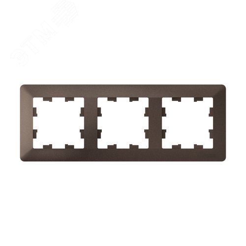 Изображение товара ATLASDESIGN AIR 3-постовая РАМКА, МОККО/дымчатый черный (шт)