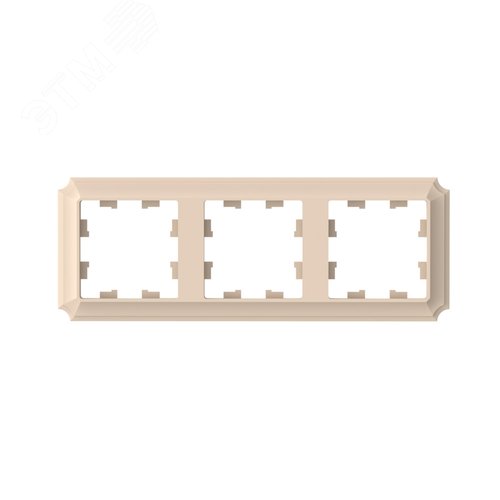 Изображение товара ATLASDESIGN ANTIQUE 3-постовая рамка, универсальная, ПЕСОЧНЫЙ (шт)