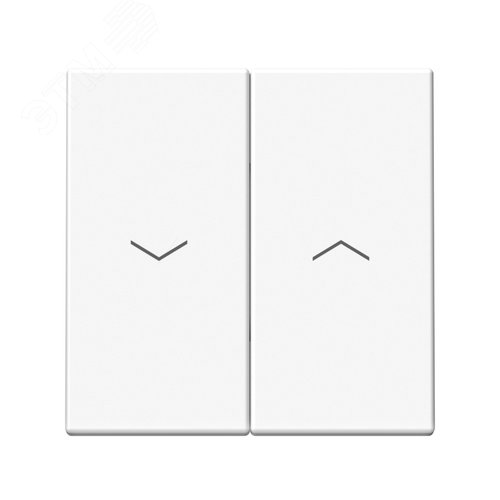 Изображение товара ARTGALLERY 2-клавишный выключатель для жалюзи, 2х сх.4, 10А, механизм, белый (шт)