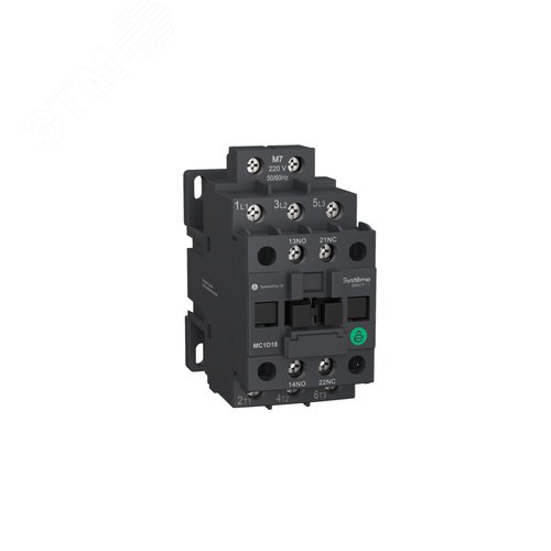 КОНТАКТОР MC1D 3P 12A НО+НЗ 24VDC - фото 2