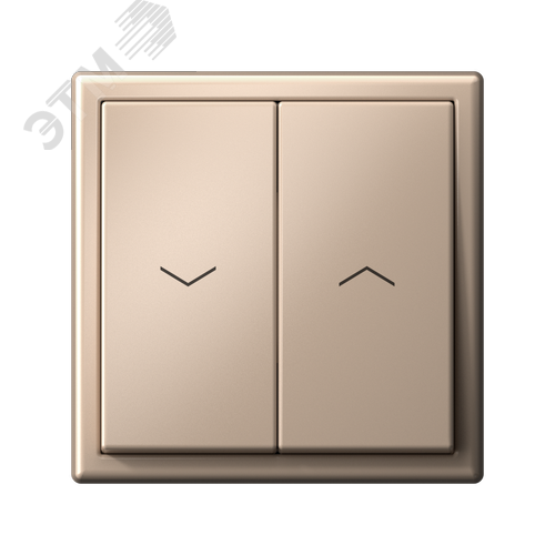 ARTGALLERY 2-клавишный выключатель для жалюзи, 2х сх.4, 10А, механизм, песочный - фото 6