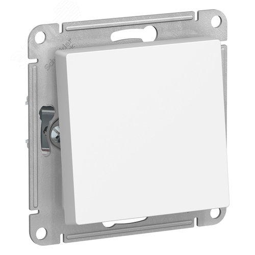 Переключатель одноклавишный ATLASDESIGN AQUA IP44 схема 6 10АХ механизм белый - фото 1