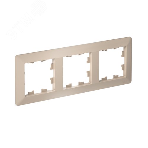 ATLASDESIGN AIR 3-постовая РАМКА, ПЕСОЧНЫЙ/дымчатый белый - фото 2