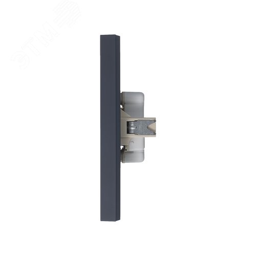 Розетка ATLASDESIGN двойная без заземления 16А в сборе грифель - фото 5