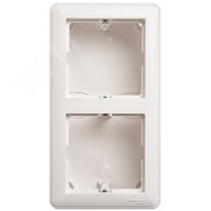 W59 Коробка подъемная с рамкой двойная белый - фото 2