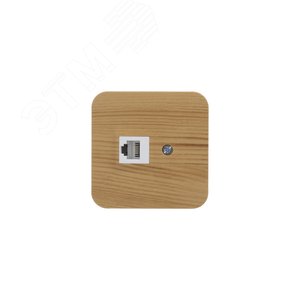 Розетка BLANCA наружная телефонная RJ11, с изолирующей пластиной, ясень - фото 6