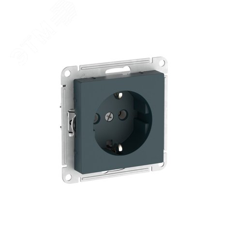 Изображение товара ATLASDESIGN РОЗЕТКА с заземлением, 16А, быстрозажимные клеммы, ИЗУМРУД (шт)