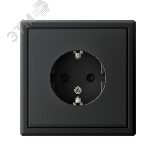 ARTGALLERY розетка с заземлением со шторками, 16А, механизм, карбон - фото 5