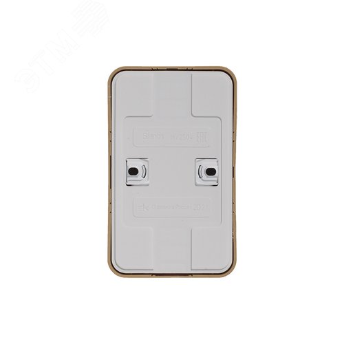 Розетка BLANCA наружная двойная, с заземлением, со шторками, с изолирующей пластиной, 16А, 250В, ясень - фото 5