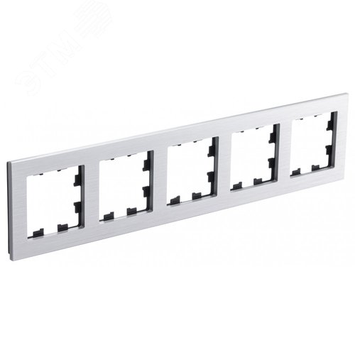 Изображение товара ATLASDESIGN NATURE рамка пятипостовая, МЕТАЛЛ СЕРЕБРО (шт)