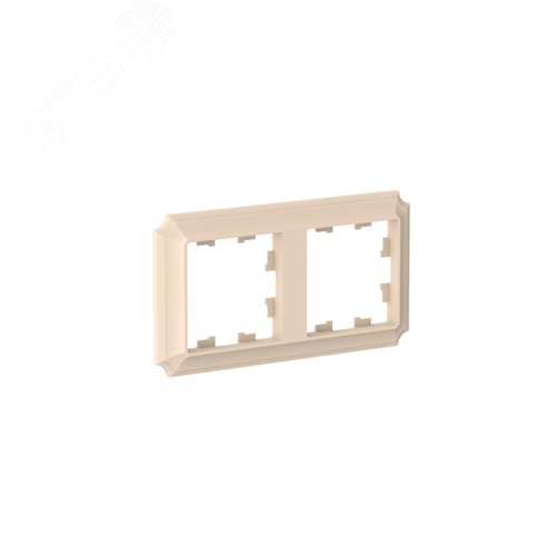 ATLASDESIGN ANTIQUE 2-постовая рамка, универсальная, ПЕСОЧНЫЙ - фото 3