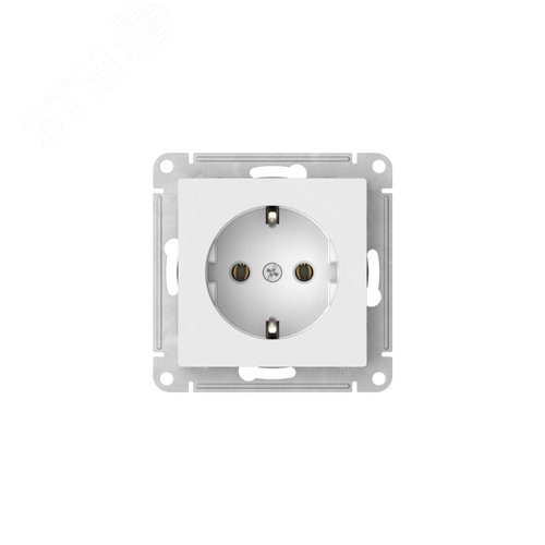 ATLASDESIGN РОЗЕТКА с заземлением, 16А, быстрозажимные клеммы, БЕЛЫЙ - фото 4