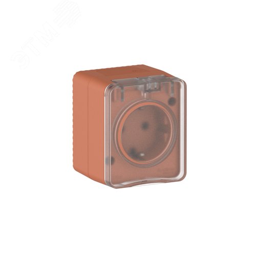 Изображение товара AtlasDesign PROFI IP54 О/У РОЗЕТКА с заземлением со шторками 16А 250В, ТЕРРАКОТОВЫЙ (шт)