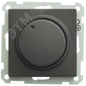 Изображение товара W59 светорегулятор (диммер) поворотный 400Вт 230В механизм черный бархат (шт)