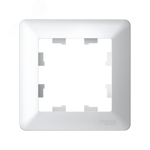 ATLASDESIGN AIR 1-постовая РАМКА, БЕЛЫЙ/дымчатый белый - фото 2