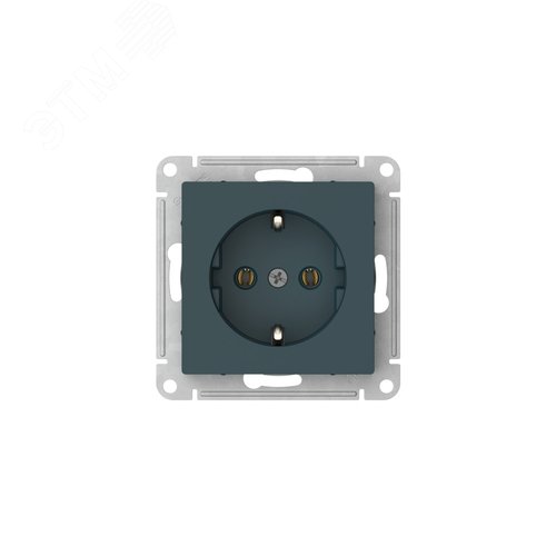 ATLASDESIGN РОЗЕТКА с заземлением, 16А, быстрозажимные клеммы, ИЗУМРУД - фото 4