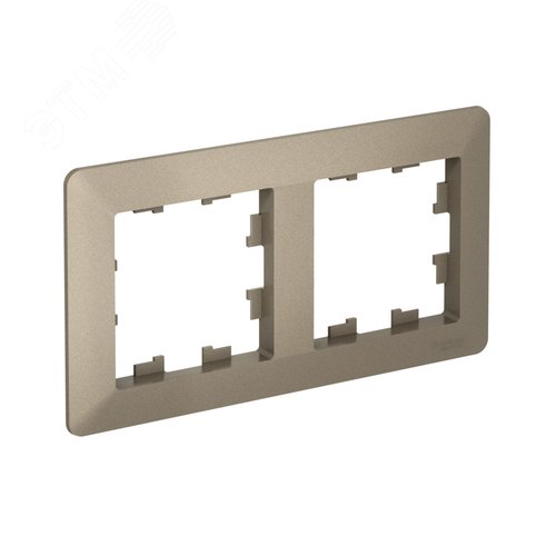 ATLASDESIGN AIR 2-постовая РАМКА, ШАМПАНЬ/дымчатый черный - фото 2