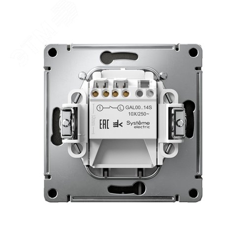 ARTGALLERY ВЫКЛЮЧАТЕЛЬ карточный 10А, без задержки времени, быстр.клемм., БАЗАЛЬТ - фото 2