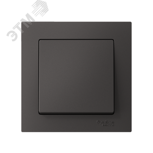 ATLASDESIGN 1-клавишный ВЫКЛЮЧАТЕЛЬ, сх.1, 10АХ, в сборе, БАЗАЛЬТ - фото 2