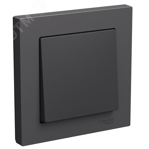 Изображение товара ATLASDESIGN 1-клавишный ВЫКЛЮЧАТЕЛЬ, сх.1, 10АХ, в сборе, БАЗАЛЬТ (шт)