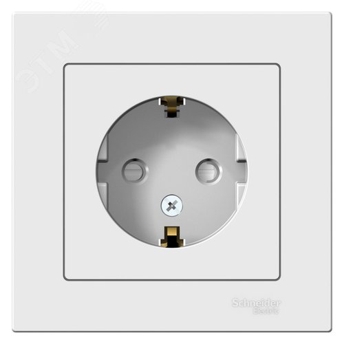 ATLASDESIGN РОЗЕТКА с заземлением со шторками, 16А, в сборе, ЛОТОС - фото 3