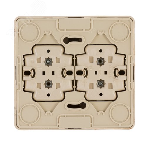 ЭТЮД Розетка четырехместная наружная с заземлением со шторками 16А 250B сосна - фото 6