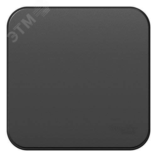 Изображение товара Выключатель одноклавишный наружный BLАNCА (cх.1) с самовозвратом, с изолирующей пластиной, 10А, антрацит (шт)