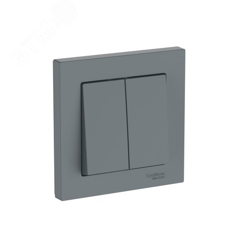 Изображение товара ATLASDESIGN 2-клавишный ВЫКЛЮЧАТЕЛЬ, сх.5, 10АХ, в сборе, быстрозажимные клеммы, ГРИФЕЛЬ (шт)