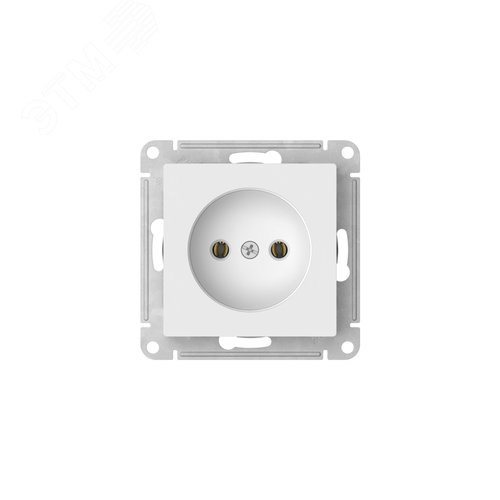 ATLASDESIGN РОЗЕТКА без заземления без шторок, 16А, быстрозажимные клеммы, БЕЛЫЙ - фото 4