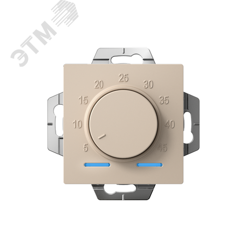 ATLASDESIGN ТЕРМОСТАТ электрон. теплого пола с датчиком, 10A, механизм, ПЕСОЧНЫЙ - фото 2