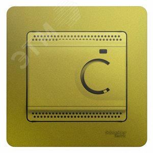 GLOSSA термостат электронный теплого пола с датч+5-+50°C10Aв сборе фисташковый