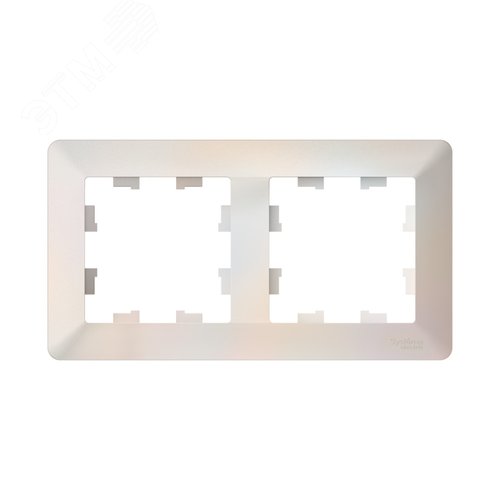 Изображение товара ATLASDESIGN AIR 2-постовая РАМКА, ЖЕМЧУГ/дымчатый белый (шт)