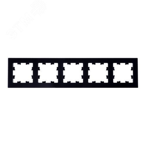 ATLASDESIGN NATURE 5-постовая РАМКА, НАТУРАЛЬНОЕ СТЕКЛО, ЧЕРНЫЙ - фото 3