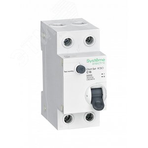 Выключатель автоматический дифференциального тока (АВДТ) 1P+N С 16А 4.5kA 30мА Тип-AС 230В City9 Set