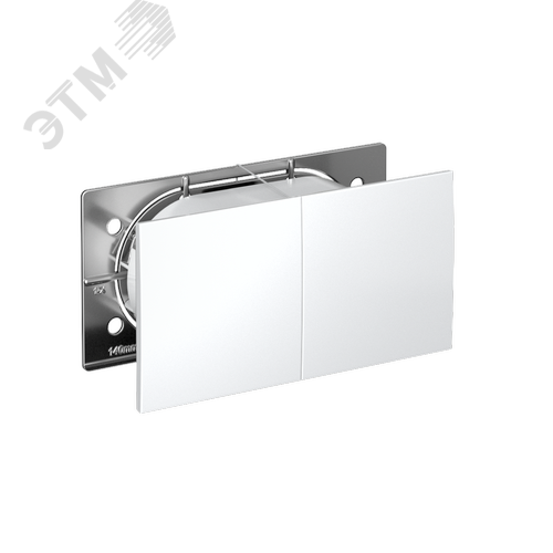 Изображение товара Розетка ATLASDESIGN двойная с заземлением со шторками сдвижная крышка 16А в сборе белый (шт)