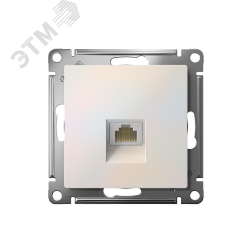 Розетка ATLASDESIGN компьютерная RJ45 механизм жемчуг - фото 2