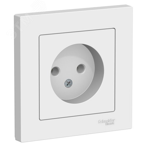 ATLASDESIGN РОЗЕТКА без заземления, 16А, в сборе, ЛОТОС - фото 1