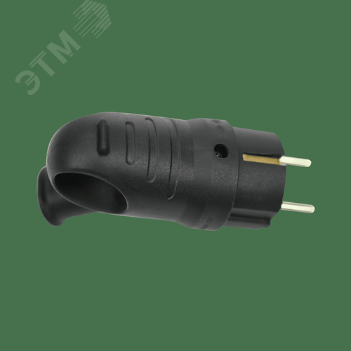 Вилка 2К+З угловая каучуковая 16А/250В IP44 Чёрная MultiSet - фото 5