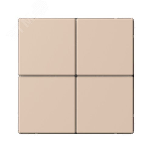 ARTGALLERY 4-клавишный ВЫКЛЮЧАТЕЛЬ СЦЕНАРНЫЙ, сх. 1,  ПЕСОЧНЫЙ - фото 1