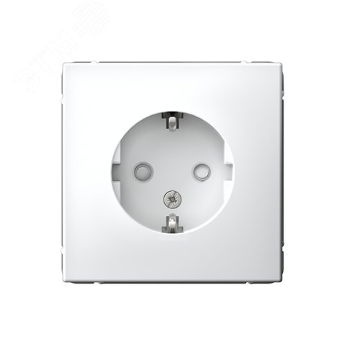 ARTGALLERY розетка с заземлением со шторками, 16А, механизм, белый - фото 1