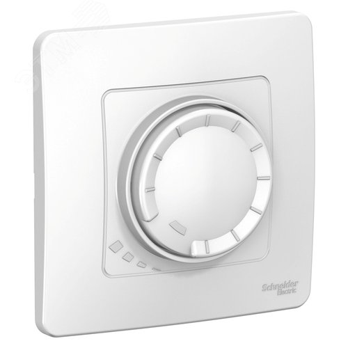 BLANCA скрытой установки светорегулятор (диммер) поворотно-нажимной 400вт, белый - фото 1