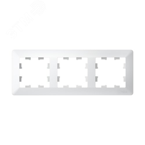 ATLASDESIGN AIR 3-постовая РАМКА, ЛОТОС/дымчатый белый - фото 1