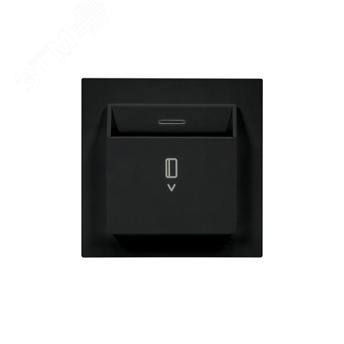 ATLASDESIGN ВЫКЛЮЧАТЕЛЬ карточный с подсветкой, 10А, без задержки отключения, механизм, КАРБОН - фото 12